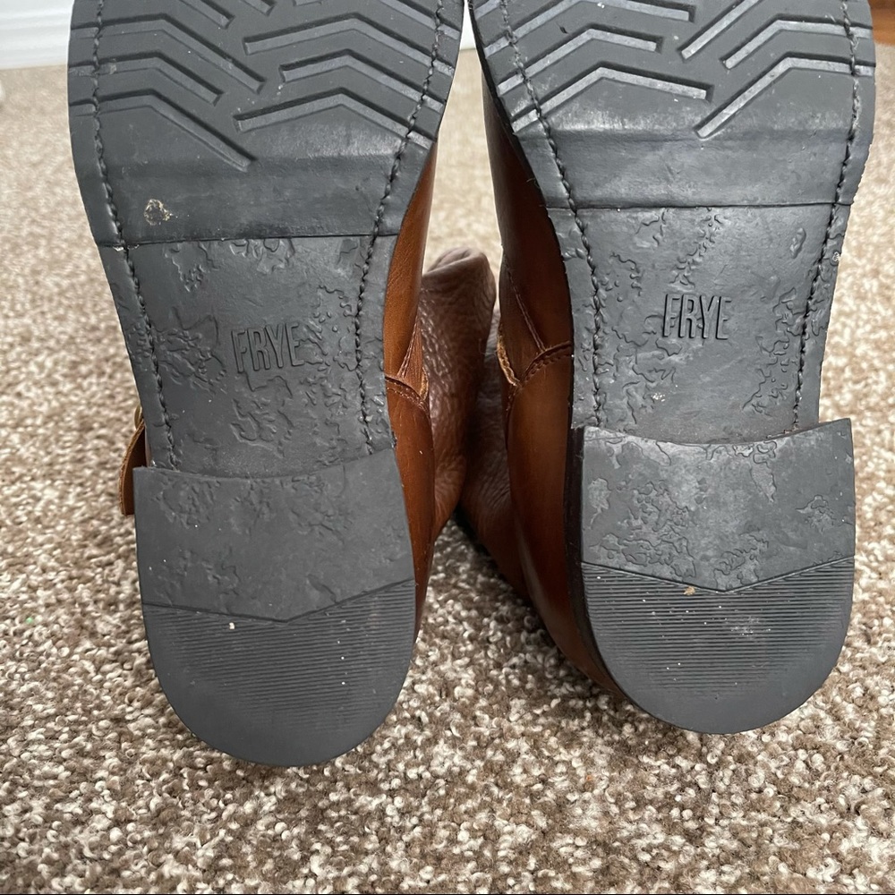 Frye Short Veronica Boots Size Nine Dark Brown 9 - Picture 8 of 9